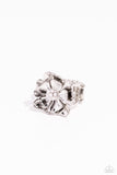 Pampered Petals - White Ring - Paparazzi Accessories Ring Bedazzle Me Pretty Mobile Fashion Boutique