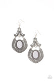 Panama Palace - Silver Earrings - Paparazzi Accessories Earrings Bedazzle Me Pretty Mobile Fashion Boutique