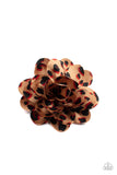 Panama Picnic - Brown Hair Clip - Paparazzi Accessories Hair Clip Bedazzle Me Pretty Mobile Fashion Boutique