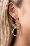 Paradise Found - Gold Earrings - Paparazzi Accessories Earrings Bedazzle Me Pretty Mobile Fashion Boutique