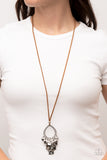Paradise Pageantry - White Necklace - Paparazzi Accessories Necklace Bedazzle Me Pretty Mobile Fashion Boutique