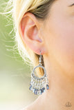 Paradise Palace - Blue Earrings - Paparazzi Accessories Earrings Bedazzle Me Pretty Mobile Fashion Boutique