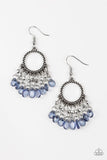 Paradise Palace - Blue Earrings - Paparazzi Accessories Earrings Bedazzle Me Pretty Mobile Fashion Boutique