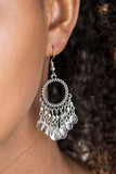 Paradise Palace - White Earrings - Paparazzi Accessories Earrings Bedazzle Me Pretty Mobile Fashion Boutique