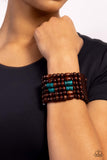 Paradise Palazzo - Blue Bracelet - Paparazzi Accessories Bracelet Bedazzle Me Pretty Mobile Fashion Boutique