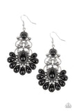 Paradise Parlor - Black Earrings - Paparazzi Accessories Earrings Bedazzle Me Pretty Mobile Fashion Boutique