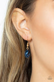 Pardon My FABULOUS - Blue Necklace - Paparazzi Accessories Necklace Bedazzle Me Pretty Mobile Fashion Boutique