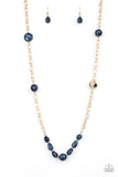 Pardon My FABULOUS - Blue Necklace - Paparazzi Accessories Necklace Bedazzle Me Pretty Mobile Fashion Boutique