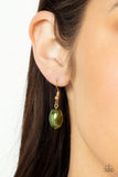 Pardon My FABULOUS - Green Necklace - Paparazzi Accessories Necklace Bedazzle Me Pretty Mobile Fashion Boutique