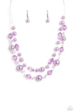 Parisian Pearls - Purple Necklace - Paparazzi Accessories Necklace Bedazzle Me Pretty Mobile Fashion Boutique