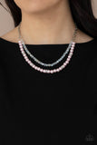 Parisian Princess - Pink Necklace - Paparazzi Accessories Necklace Bedazzle Me Pretty Mobile Fashion Boutique