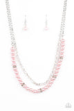 Parisian Princess - Pink Necklace - Paparazzi Accessories Necklace Bedazzle Me Pretty Mobile Fashion Boutique