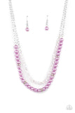 Parisian Princess - Purple Necklace - Paparazzi Accessories Necklace Bedazzle Me Pretty Mobile Fashion Boutique