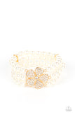Park Avenue Orchard - Gold Bracelet - Paparazzi Accessories Bracelet Bedazzle Me Pretty Mobile Fashion Boutique