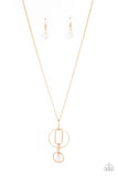 Park Avenue Palace - Gold Necklace - Paparazzi Accessories Necklace Bedazzle Me Pretty Mobile Fashion Boutique