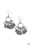Partners in CHIME - Black Earrings - Paparazzi Accessories Earrings Bedazzle Me Pretty Mobile Fashion Boutique