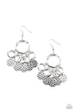 Partners in CHIME - Silver Earrings - Paparazzi Accessories Earrings Bedazzle Me Pretty Mobile Fashion Boutique