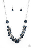 Party Crasher - Blue Necklace - Paparazzi Accessories Necklace Bedazzle Me Pretty Mobile Fashion Boutique