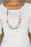 Party Dress Princess - Blue Necklace - Paparazzi Accessories Necklace Bedazzle Me Pretty Mobile Fashion Boutique