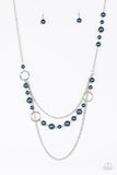 Party Dress Princess - Blue Necklace - Paparazzi Accessories Necklace Bedazzle Me Pretty Mobile Fashion Boutique