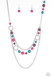 Party Dress Princess - Multi Necklace - Paparazzi Accessories Necklace Bedazzle Me Pretty Mobile Fashion Boutique