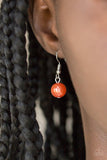 Party Dress Princess - Orange Necklace - Paparazzi Accessories Necklace Bedazzle Me Pretty Mobile Fashion Boutique