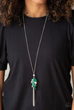 Party Girl Glow - Green Necklace - Paparazzi Accessories Necklace Bedazzle Me Pretty Mobile Fashion Boutique
