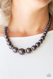 Party Pearls - Black Necklace - Paparazzi Accessories Necklace Bedazzle Me Pretty Mobile Fashion Boutique