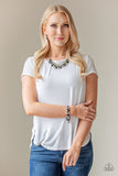 Party Spree - Black Necklace - Paparazzi Accessories Necklace Bedazzle Me Pretty Mobile Fashion Boutique