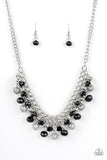 Party Spree - Black Necklace - Paparazzi Accessories Necklace Bedazzle Me Pretty Mobile Fashion Boutique
