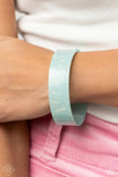 Pastel Pairing - Blue Bracelet - Paparazzi Accessories Bracelet Bedazzle Me Pretty Mobile Fashion Boutique