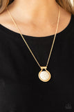 Patagonian Paradise - Gold Necklace - Paparazzi Accessories Necklace Bedazzle Me Pretty Mobile Fashion Boutique
