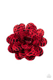 Patterned Paradise - Red Hair Clip - Paparazzi Accessories Hair Clip Bedazzle Me Pretty Mobile Fashion Boutique