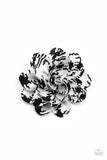 Patterned Paradise - White Hair Clip - Paparazzi Accessories Hair Clip Bedazzle Me Pretty Mobile Fashion Boutique