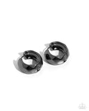 Patterned Past - Black Earrings - Paparazzi Accessories Earrings Bedazzle Me Pretty Mobile Fashion Boutique