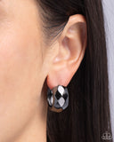 Patterned Past - Black Earrings - Paparazzi Accessories Earrings Bedazzle Me Pretty Mobile Fashion Boutique