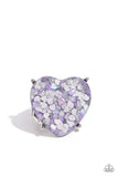 Patterned Promenade - Silver Ring - Paparazzi Accessories Ring Bedazzle Me Pretty Mobile Fashion Boutique