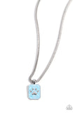 PAW to the Line - Blue Necklace - Paparazzi Accessories Necklace Bedazzle Me Pretty Mobile Fashion Boutique