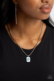PAW to the Line - Blue Necklace - Paparazzi Accessories Necklace Bedazzle Me Pretty Mobile Fashion Boutique