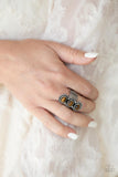 Peaceful Paradise - Brown Ring - Paparazzi Accessories Ring Bedazzle Me Pretty Mobile Fashion Boutique