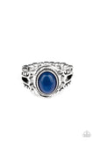 Peacefully Peaceful - Blue Ring - Paparazzi Accessories Ring Bedazzle Me Pretty Mobile Fashion Boutique