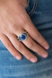 Peacefully Peaceful - Blue Ring - Paparazzi Accessories Ring Bedazzle Me Pretty Mobile Fashion Boutique