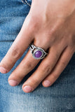 Peacefully Peaceful - Purple Ring - Paparazzi Accessories Ring Bedazzle Me Pretty Mobile Fashion Boutique