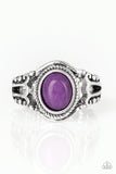 Peacefully Peaceful - Purple Ring - Paparazzi Accessories Ring Bedazzle Me Pretty Mobile Fashion Boutique
