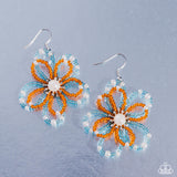 PEARL Crush - Orange Earrings - Paparazzi Accessories Earrings Bedazzle Me Pretty Mobile Fashion Boutique