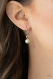 Pearl Essence - Green Necklace - Paparazzi Accessories Necklace Bedazzle Me Pretty Mobile Fashion Boutique
