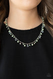 Pearl Essence - Green Necklace - Paparazzi Accessories Necklace Bedazzle Me Pretty Mobile Fashion Boutique