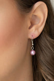 Pearl Essence - Purple Necklace - Paparazzi Accessories Necklace Bedazzle Me Pretty Mobile Fashion Boutique