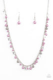 Pearl Essence - Purple Necklace - Paparazzi Accessories Necklace Bedazzle Me Pretty Mobile Fashion Boutique