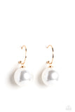 PEARL of My Eye - Gold Earrings - Paparazzi Accessories Earrings Bedazzle Me Pretty Mobile Fashion Boutique
